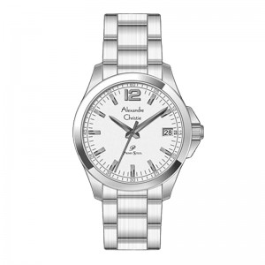 Alexandre Christie AC 1031 Silver White Steel Man MDBSSSL